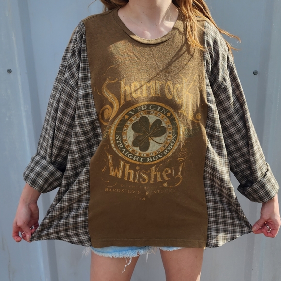 Shamrock Whiskey Flannel Rework - Picture 3 of 8